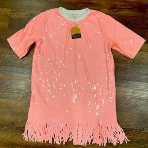 Pink sparkle sequin dress